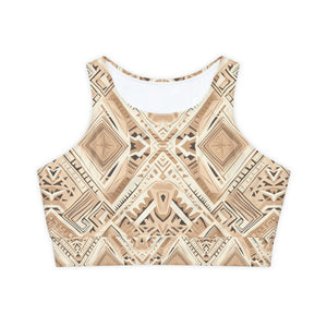 Fully Lined, Padded Sports Bra (AOP)