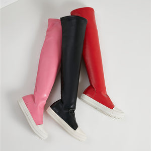 Black Long Boots Fashion Winter Shoes Women Waterproof Platform Boots