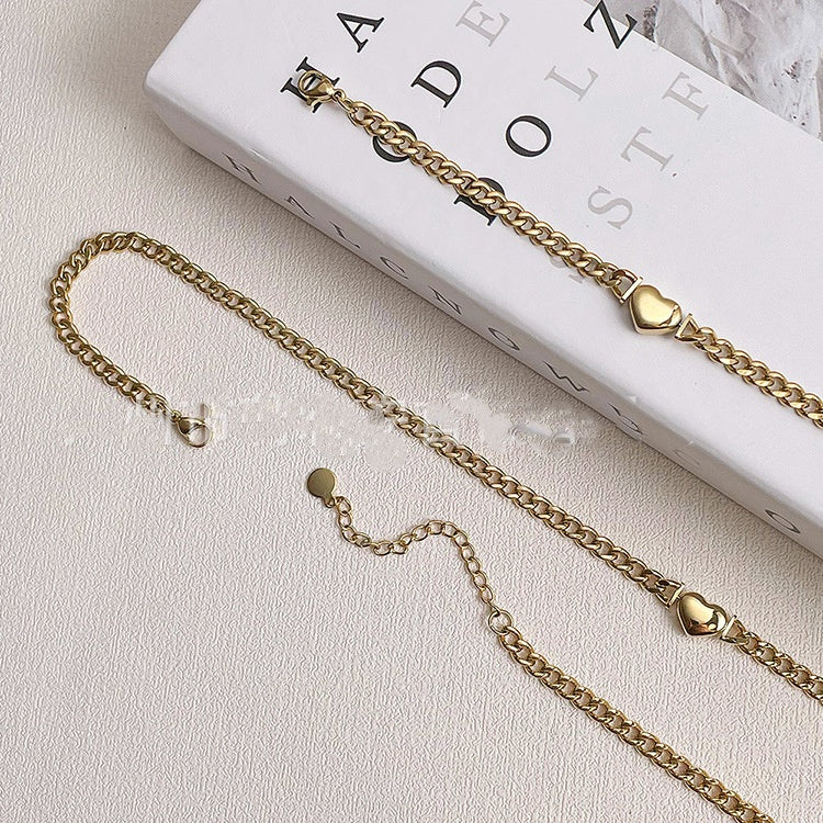 Titanium Steel Popular Chain Love Necklace