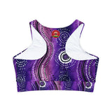 Fully Lined, Padded Sports Bra (AOP)