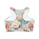 Fully Lined, Padded Sports Bra (AOP)
