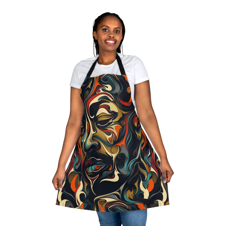 Apron, 5-Color Straps (AOP)