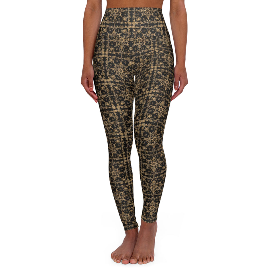 High Waisted Yoga Leggings (AOP)