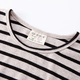 Fashion Striped Print Kids Baby Girls Clothes Cotton Long Sleeve Top