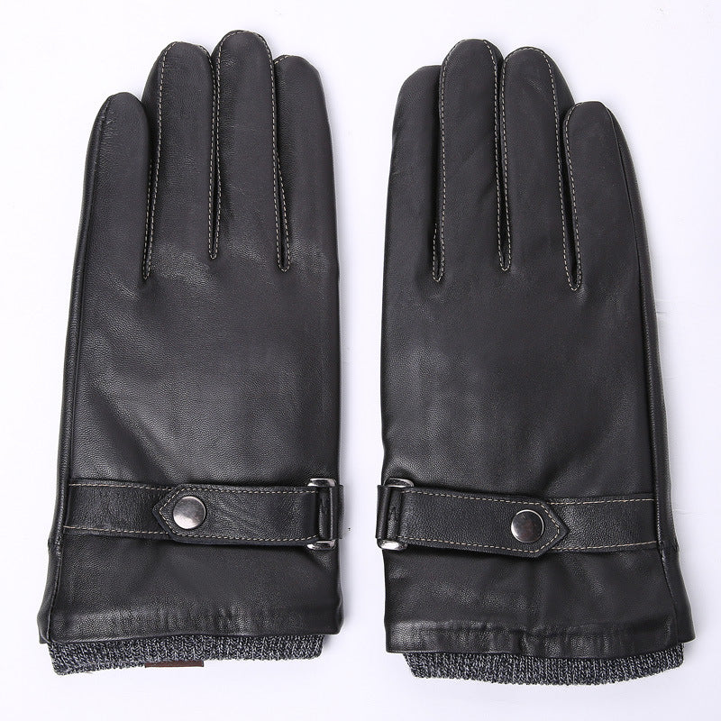 Leather gloves for men