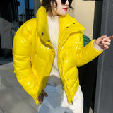 Stand-up collar thick bread coat