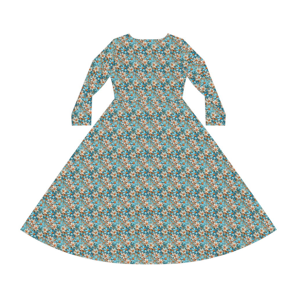 Women's Long Sleeve Dance Dress (AOP)