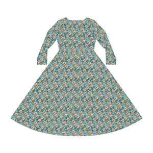 Women's Long Sleeve Dance Dress (AOP)