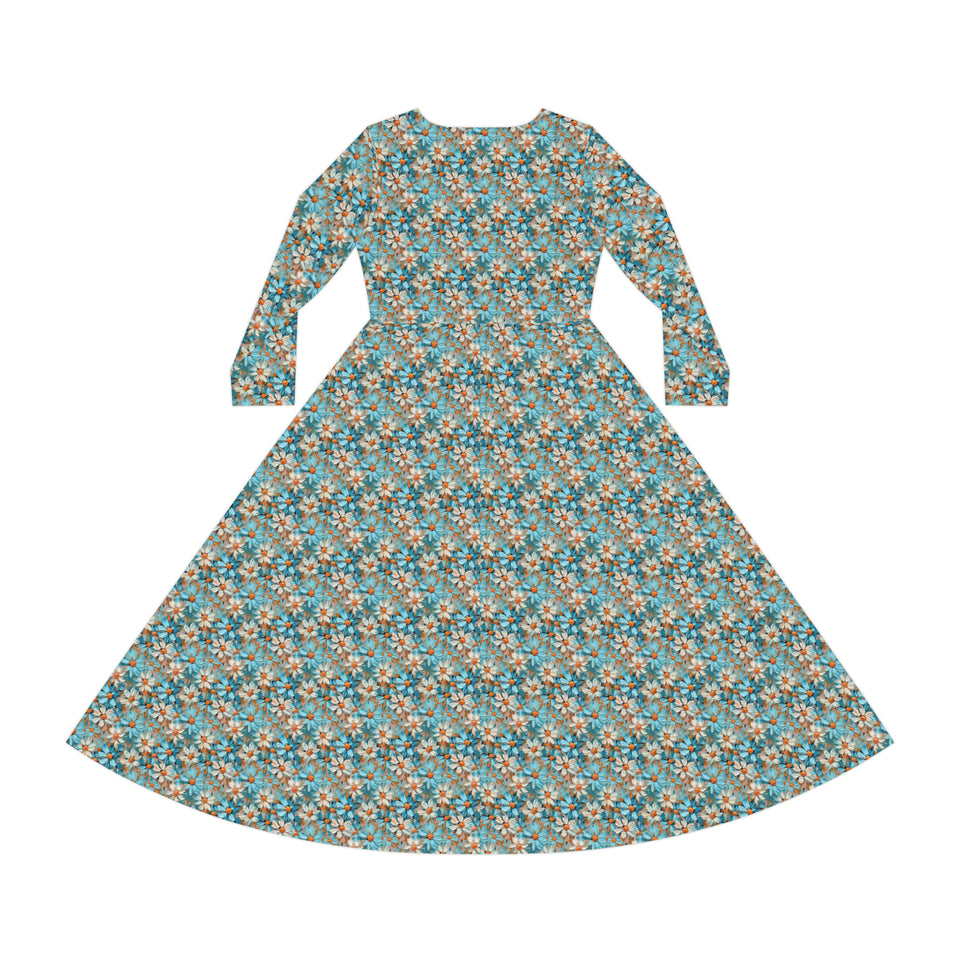 Women's Long Sleeve Dance Dress (AOP)