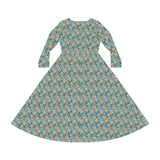Women's Long Sleeve Dance Dress (AOP)