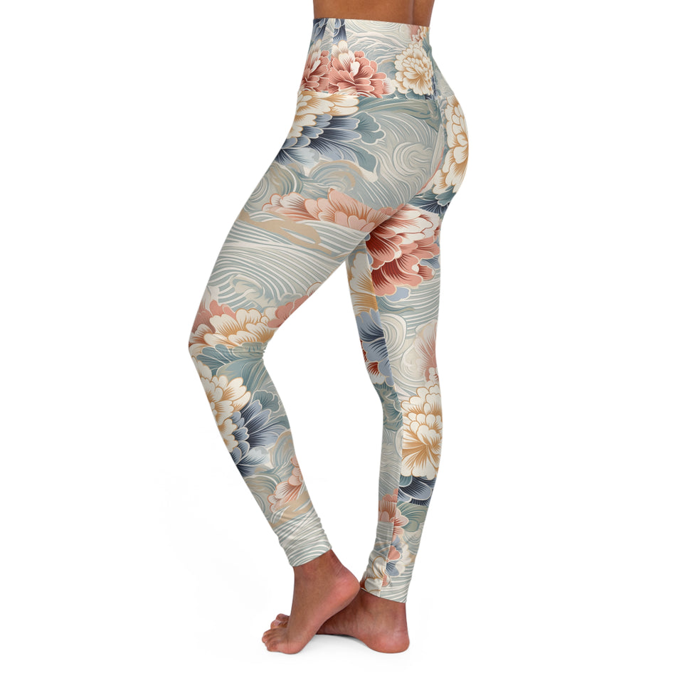 High Waisted Yoga Leggings (AOP)