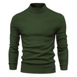 Men's Multicolor  Sweater With Mid Neck And Slim Trim