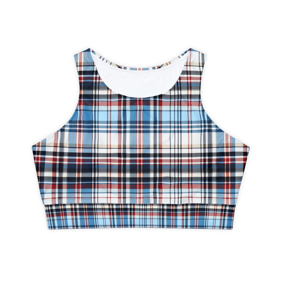 Fully Lined, Padded Sports Bra (AOP)
