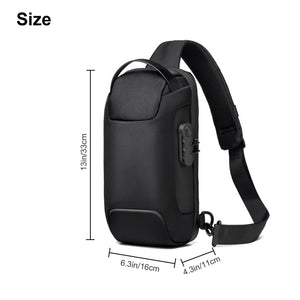 Men's Waterproof Oxford Multifunction Crossbody Bags Anti-theft Shoulder Bags Messenger Sling Chest Bag Pack For Male Sling Shoulder Crossbody Waterproof Anti-theft Chest Bag Backpack Pack USB