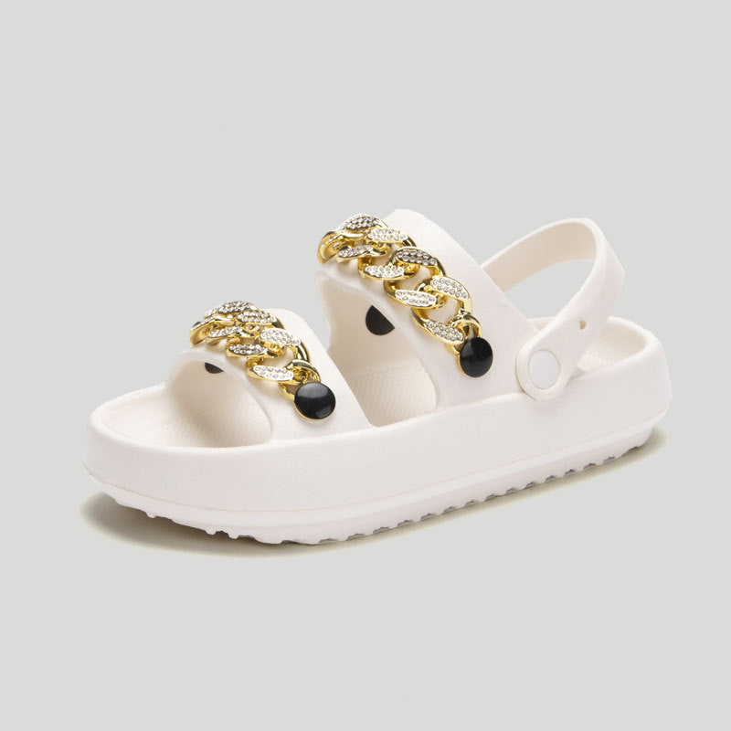 Chains Thick-soled Slippers