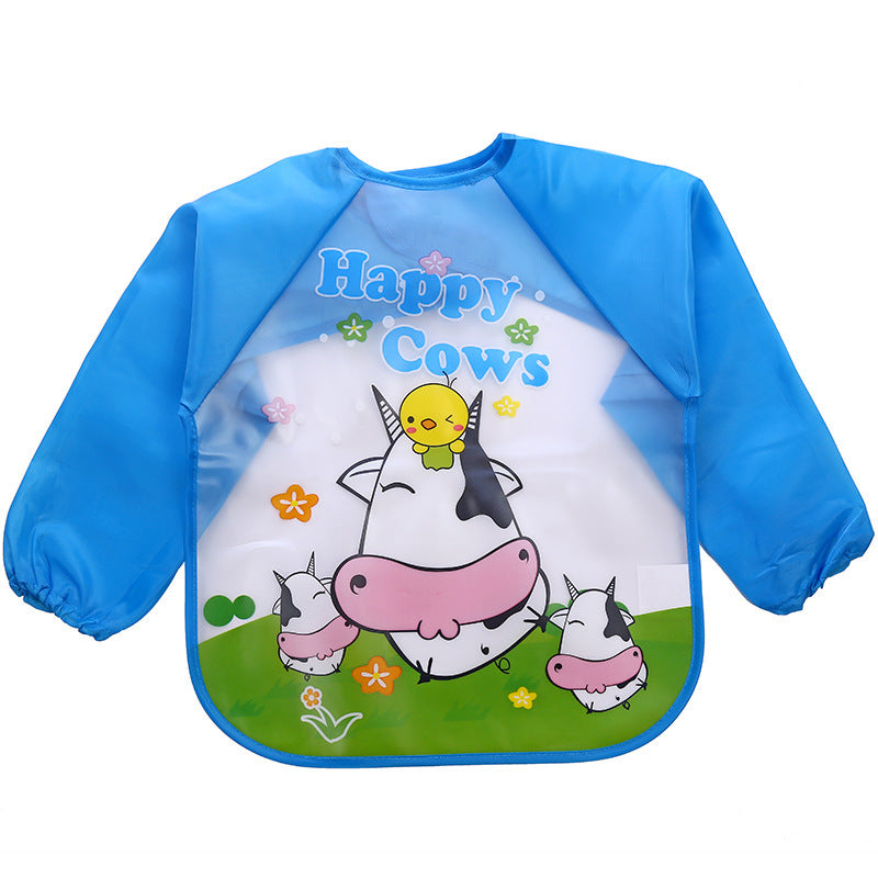 Long Sleeve Kids Waterproof Meal Baby protective Apron