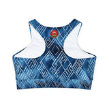 Fully Lined, Padded Sports Bra (AOP)
