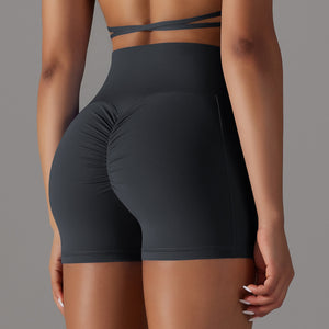 Yoga Shorts With Phone Pocket Design Fitness Sports Shorts