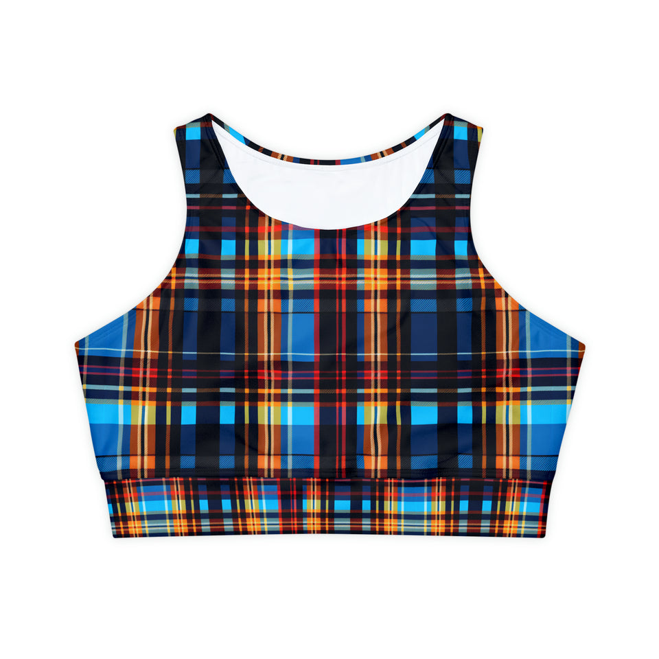Fully Lined, Padded Sports Bra (AOP)