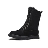 Leather Martin boots