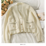 Girl Loose Lazy College Style Cardigan Coat