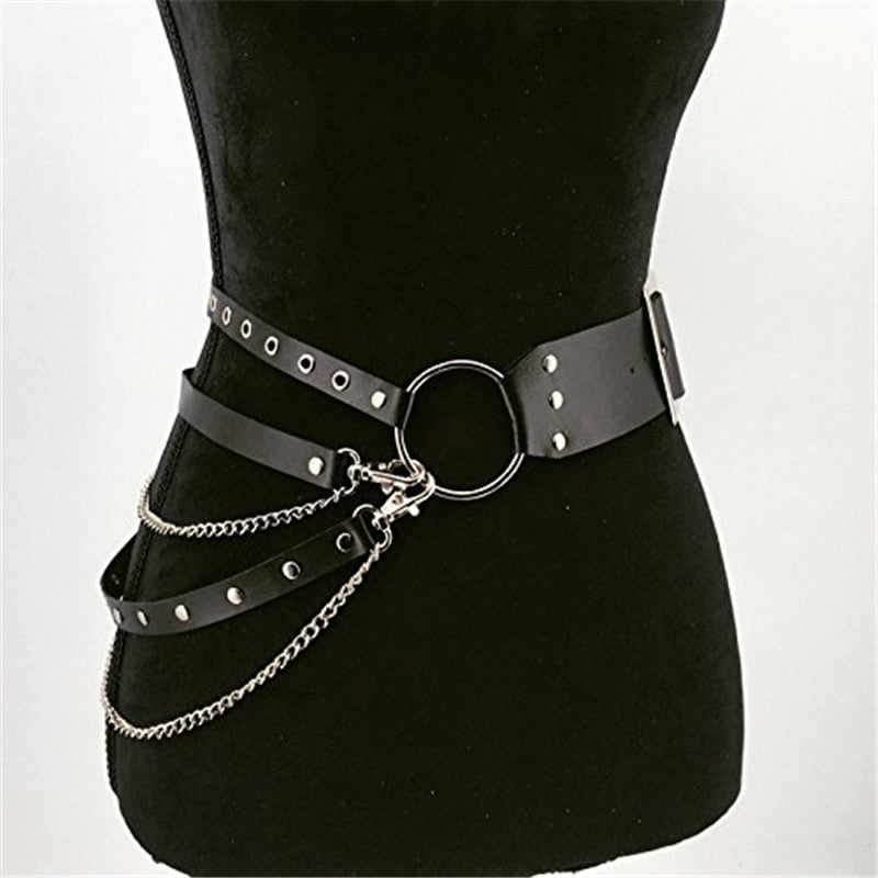 Leather Personality Body Binding Strap