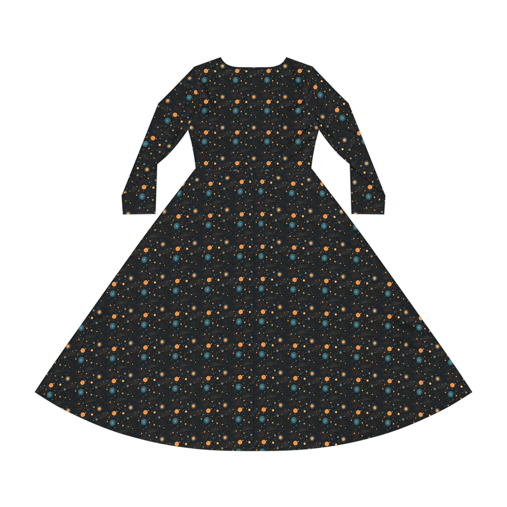 Women's Long Sleeve Dance Dress (AOP)