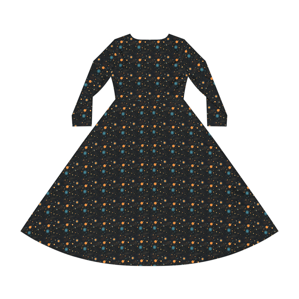 Women's Long Sleeve Dance Dress (AOP)