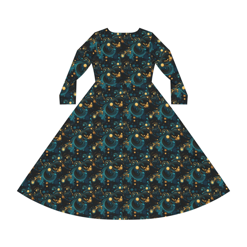 Women's Long Sleeve Dance Dress (AOP)