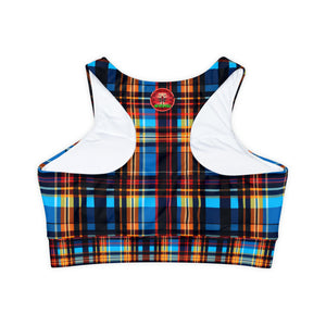 Fully Lined, Padded Sports Bra (AOP)