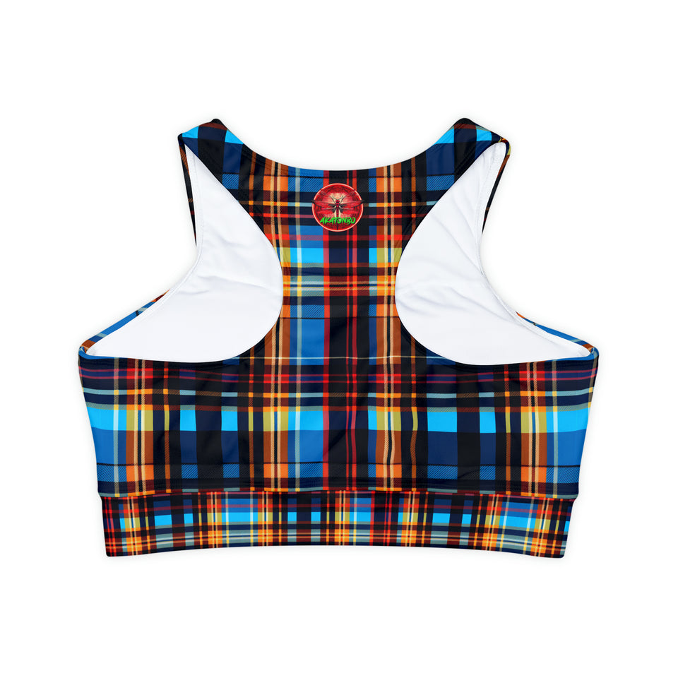 Fully Lined, Padded Sports Bra (AOP)