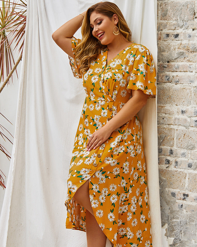 Robe longue grande taille