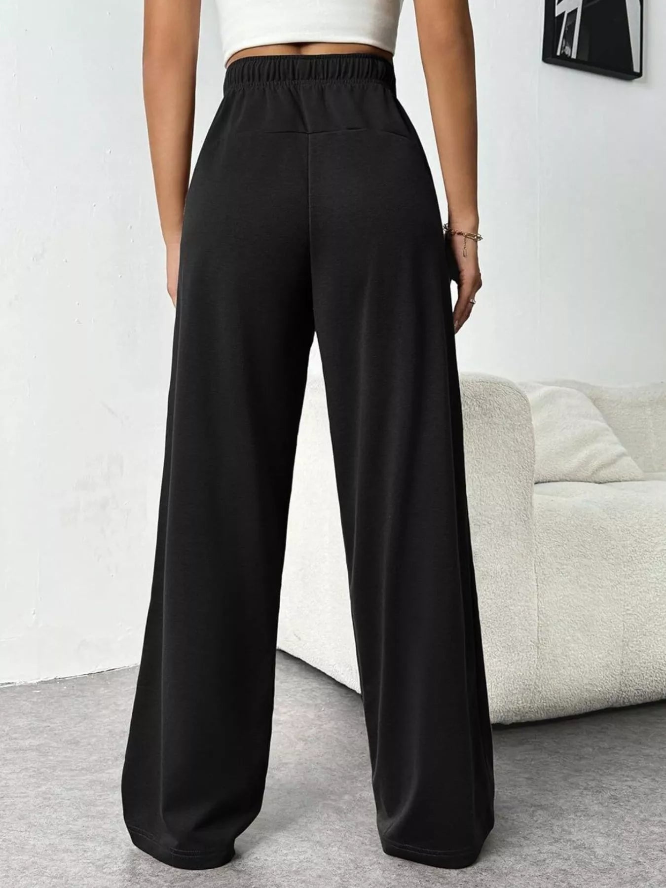 Shop Drawstring Wide Leg Pants - Women's Fashion | Akatonbo