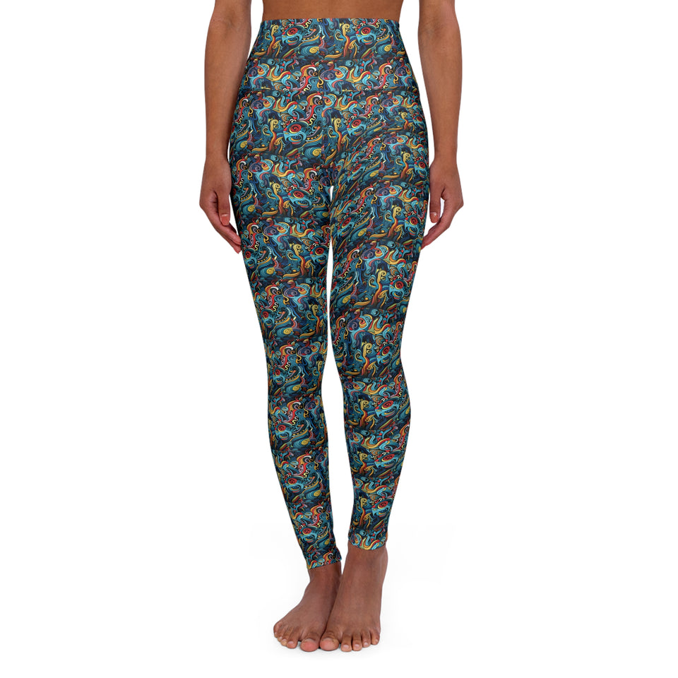 High Waisted Yoga Leggings (AOP)