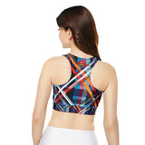 Fully Lined, Padded Sports Bra (AOP)