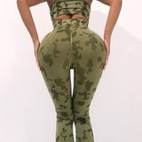 Fashion Camouflage Print Yoga Pants High Waist Seamless Leggings Stretch Butt Lift Running Sports Fitness Pant For Womens Clothing