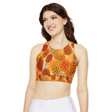 Fully Lined, Padded Sports Bra (AOP)