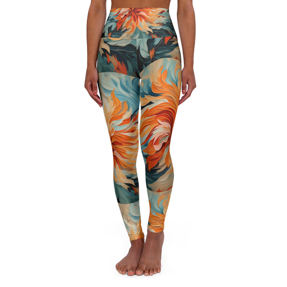 High Waisted Yoga Leggings (AOP)
