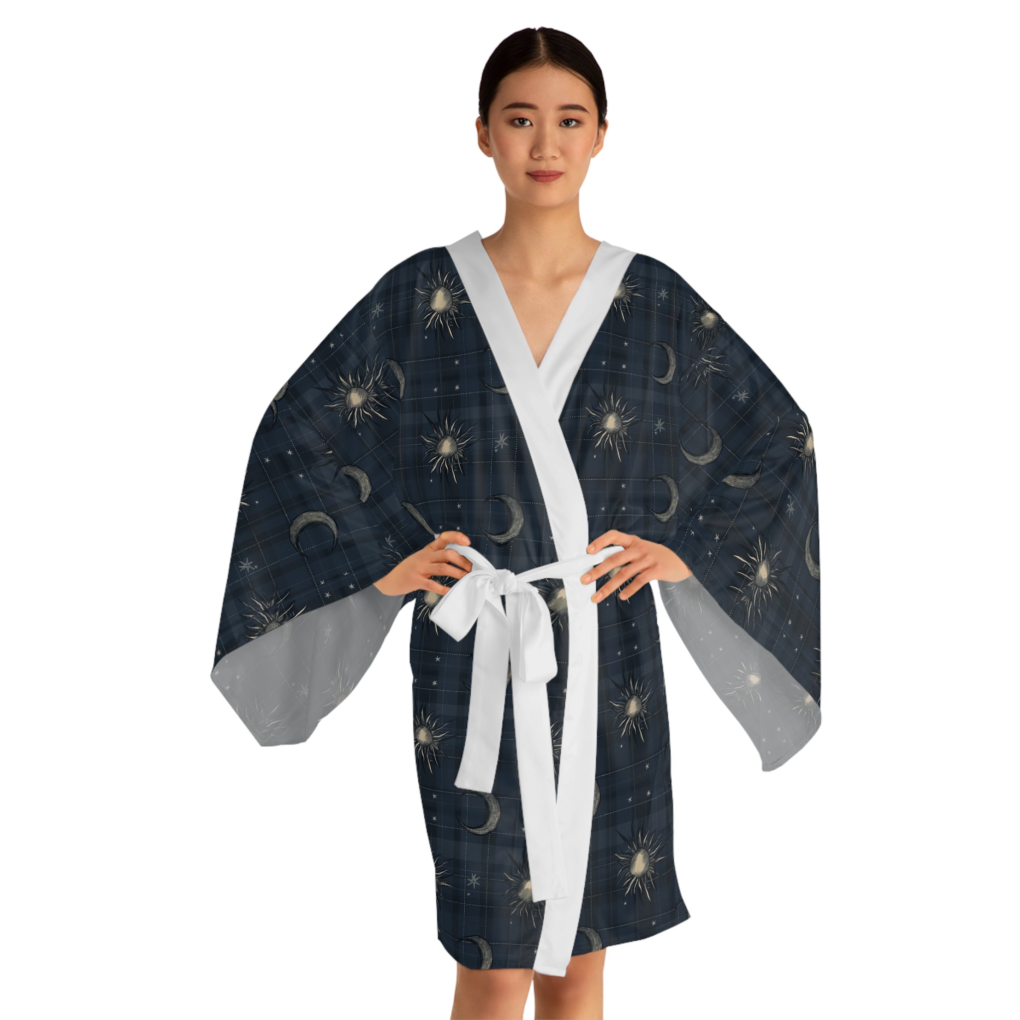 Long Sleeve Kimono Robe (AOP)