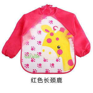 Long Sleeve Kids Waterproof Meal Baby protective Apron