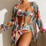 Swimwear Long Sleeved Three Piece Swimsuit