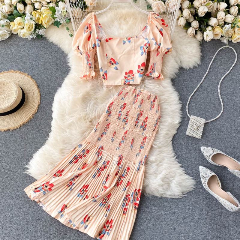 Trajes de dos piezas con falda para mujer