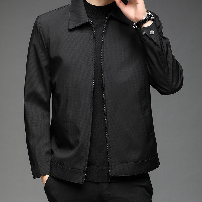 Middle-aged People's Autumn Lapel Slim Fit Business Casual Jacket