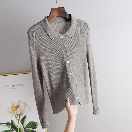 Cardigan en maille à boutonnage simple
