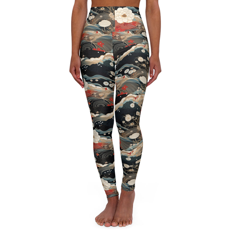 High Waisted Yoga Leggings (AOP)