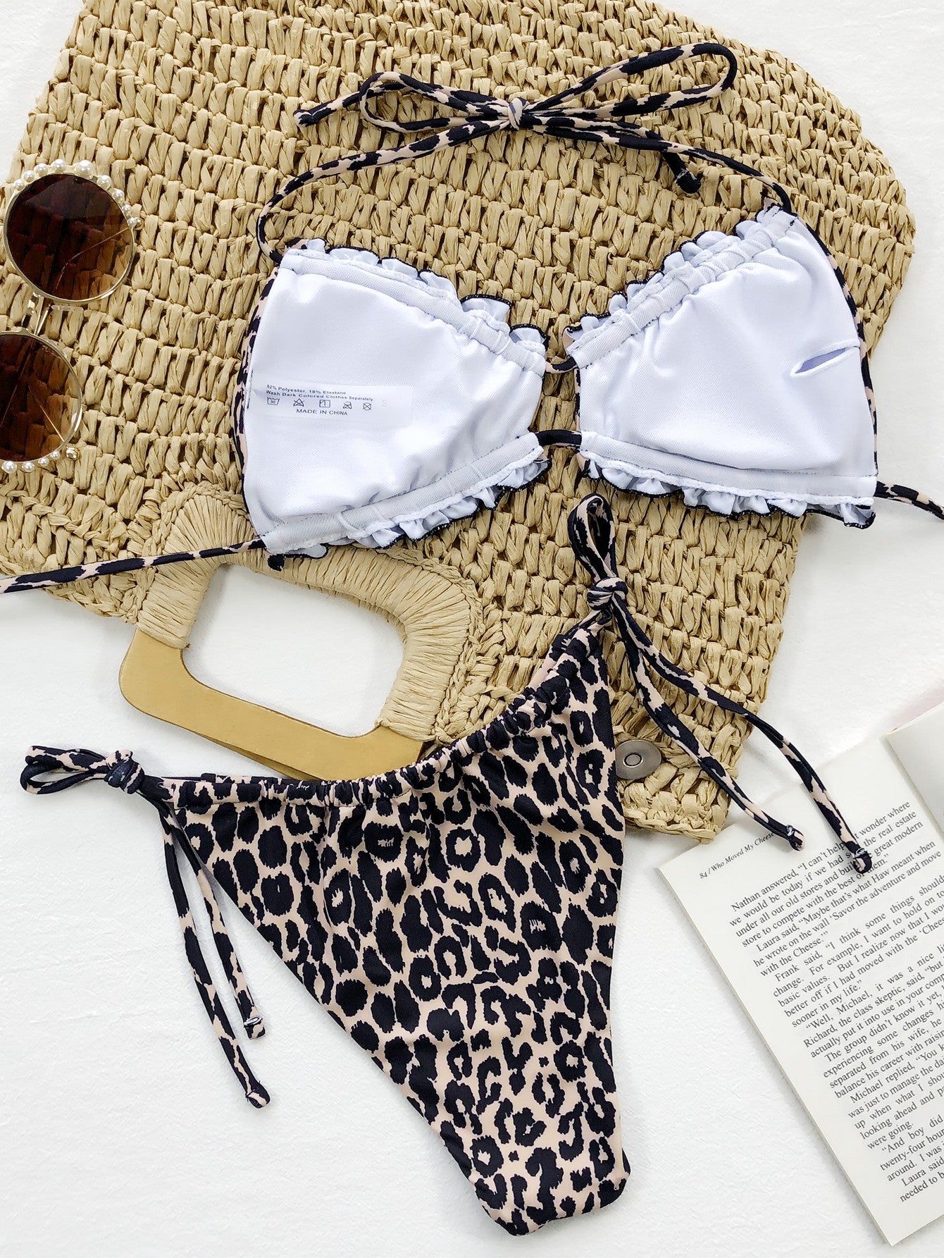 Shop Frill Trill Halter Neck Bikini Set - Women's Fashion | Akatonbo