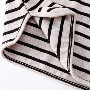 Fashion Striped Print Kids Baby Girls Clothes Cotton Long Sleeve Top