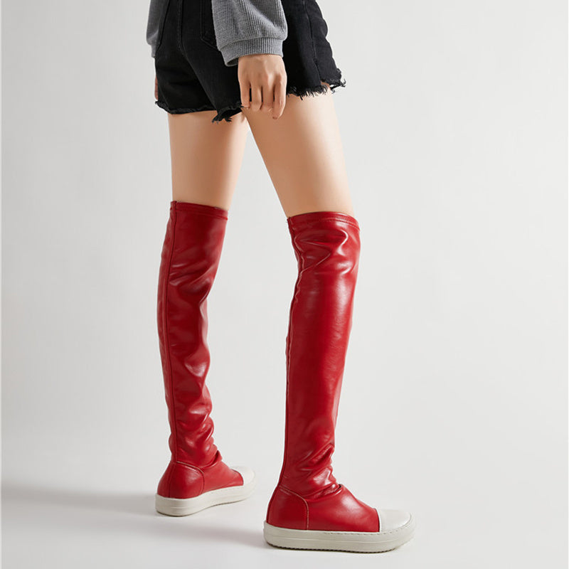 Black Long Boots Fashion Winter Shoes Women Waterproof Platform Boots