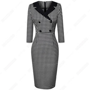 V-neck Slim Bag Hip Slim Pencil Skirt