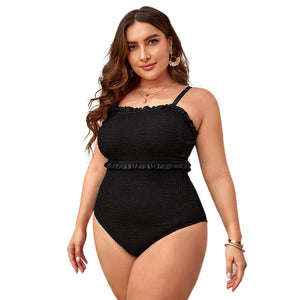 Black Plus Size Swimsuit Women